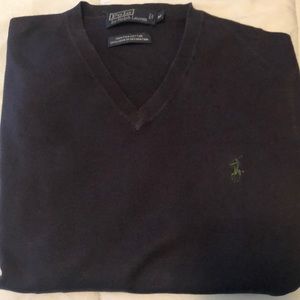Polo V-Neck Pullover Sweater.
